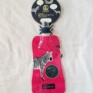 Reusable Water Bottle Pink Zebra